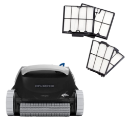 Dolphin Explorer E30 Wi-Fi Automatic Robotic Pool Vacuum Cleaner Includes Ultra-Fine Filters