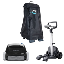Dolphin E30 Robotic Pool Vaccum Cleaner with Wifi, Includes Caddy Cover & Caddy